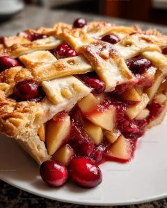 Apple Cranberry Holiday Pie Recipe