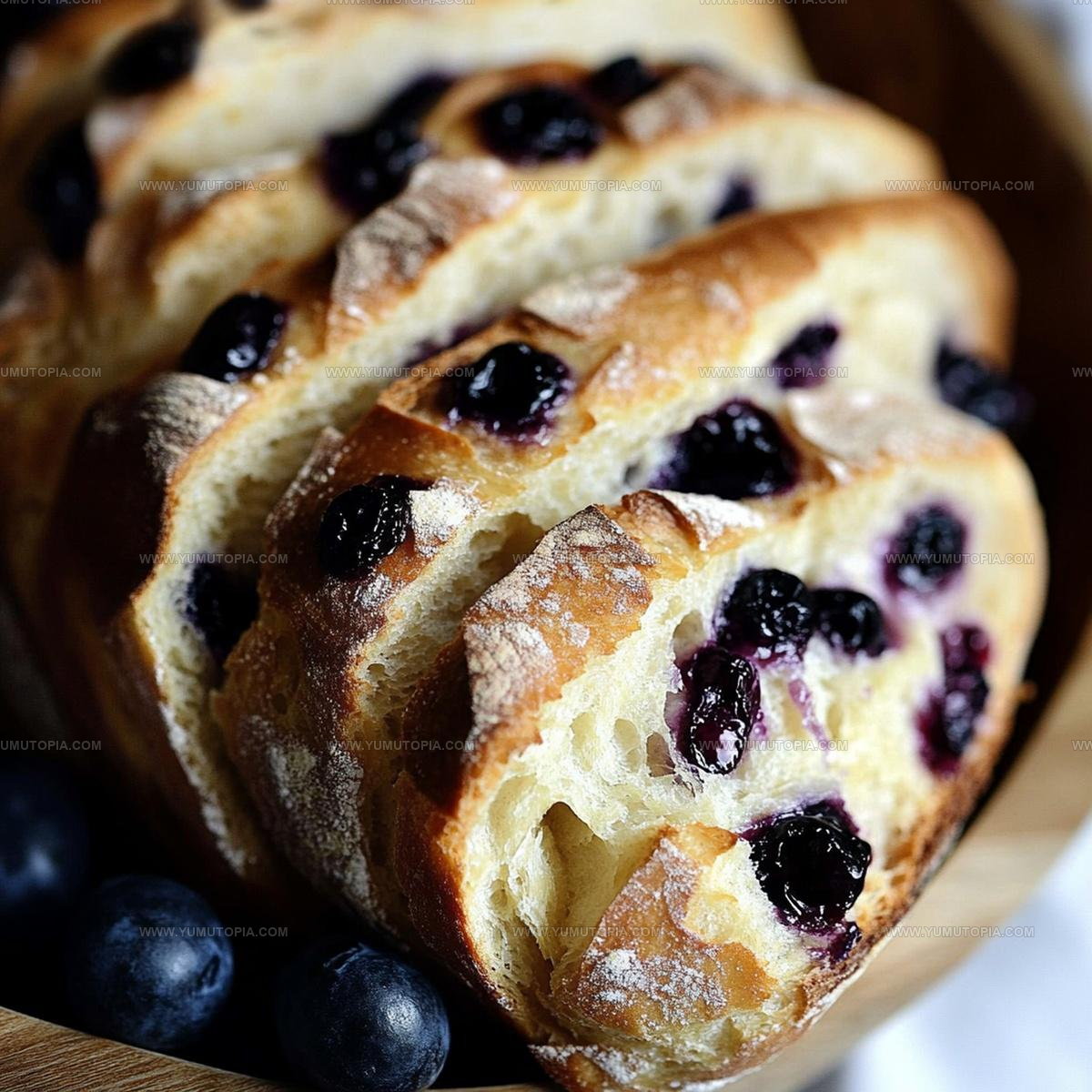 Lemon Blueberry Cream Cheese Sourdough Bread Recipe