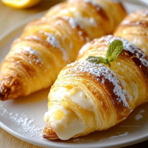 Zesty Lemon Cheesecake Crescent Rolls Recipe