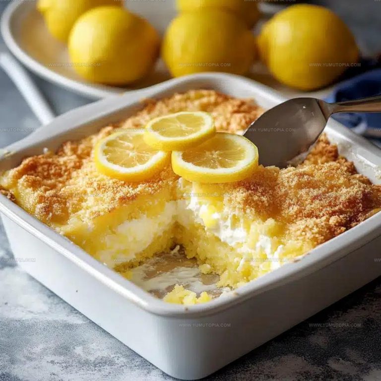 Bright Lemon Cream Cheese Dump Cake Recipe