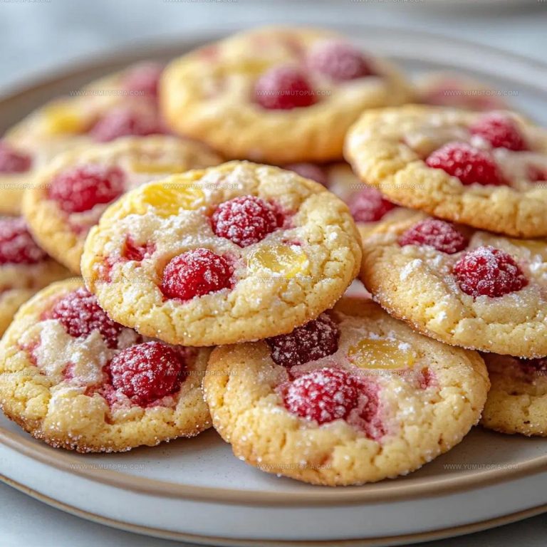 Zesty Lemon Raspberry Cookies Recipe