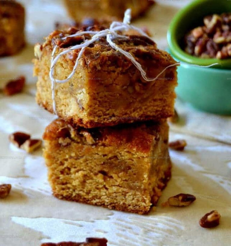 Pecan Pie Blondies Recipe