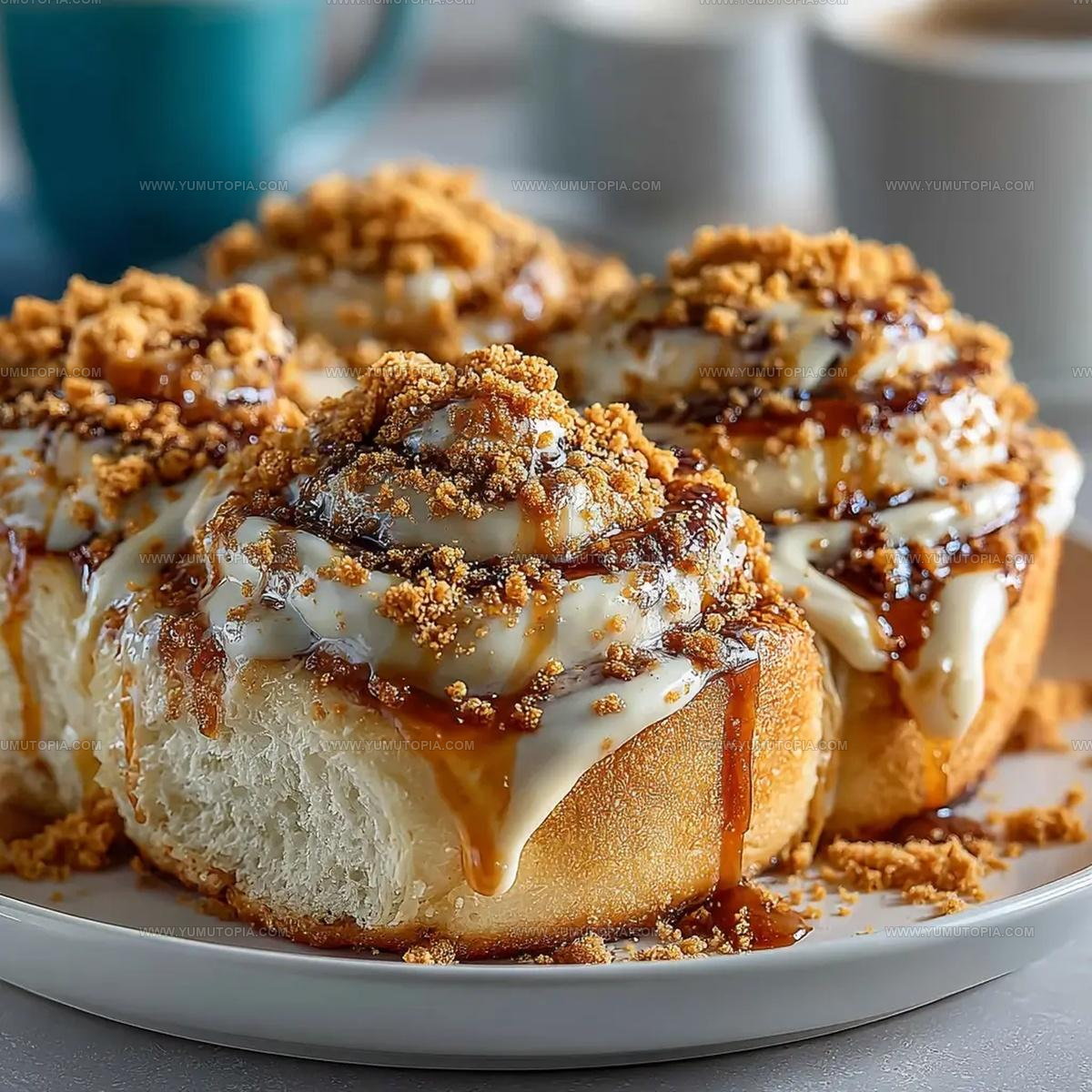 Biscoff Cinnamon Rolls With Cookie Butter Frosting Recipe