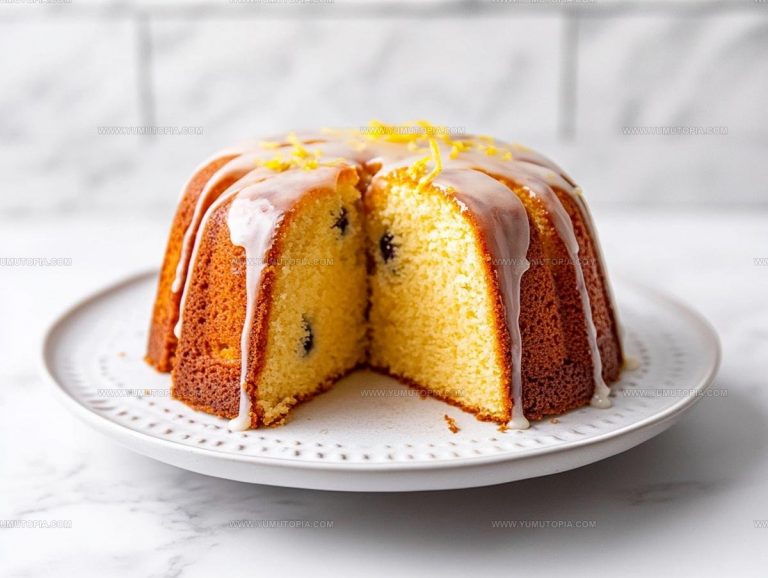 Zesty Lemon Blueberry Pound Cake Recipe