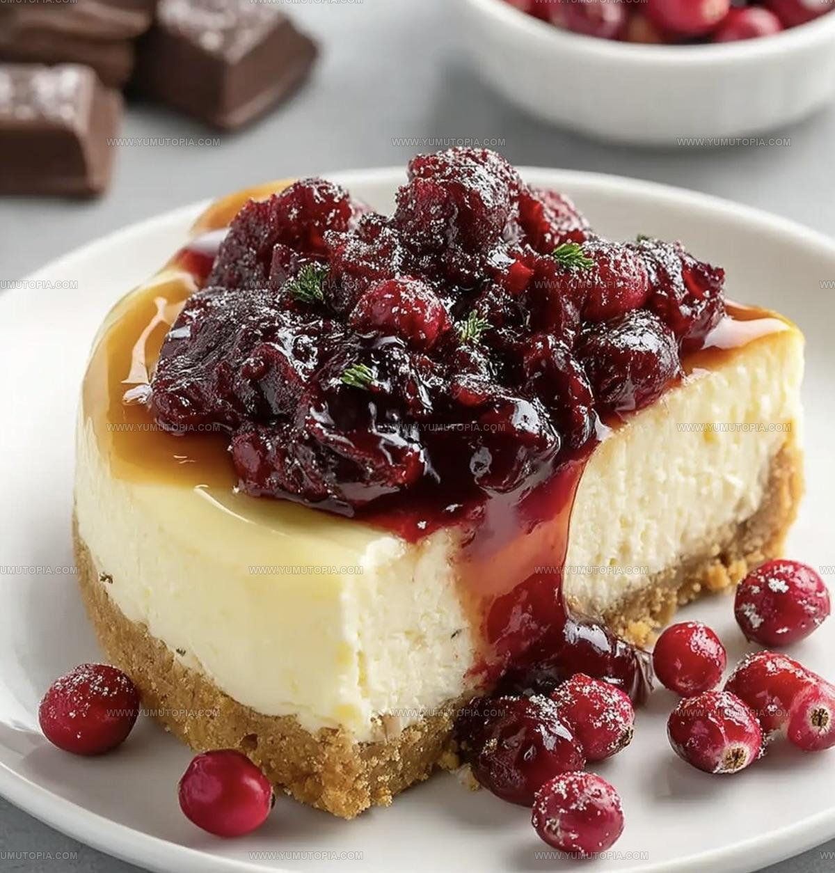 White Chocolate Cranberry Cheesecake Recipe