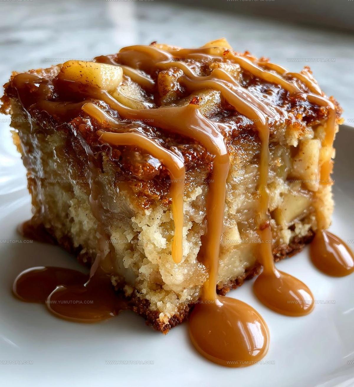 Salted Caramel Apple Sheet Cake Recipe