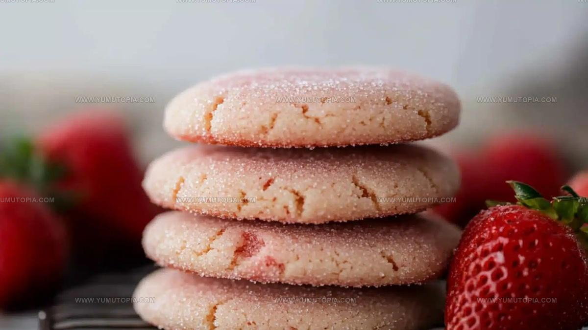 Soft Strawberry Sugar Cookies Recipe