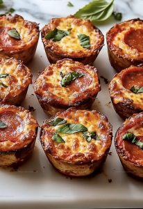 Deep Dish Pizza Muffins Recipe