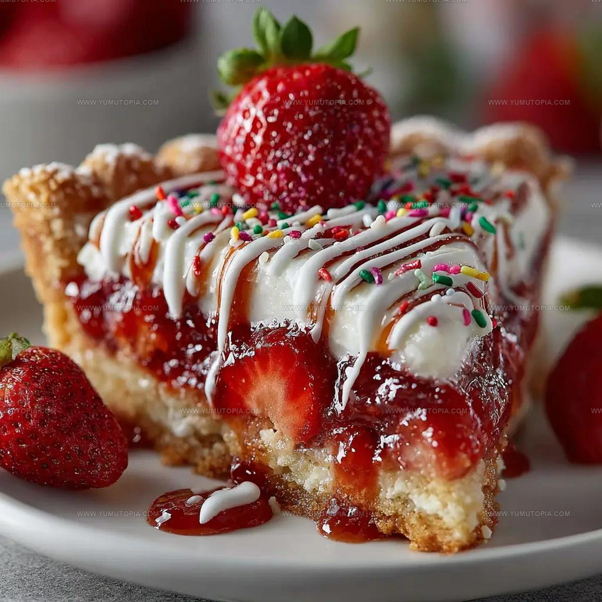 Glazed Strawberry Pop Tart Pie Recipe