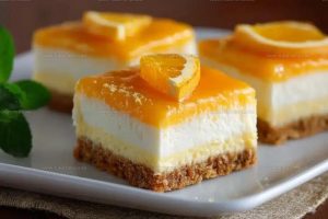 Orange Creamsicle Cheesecake Bars Recipe