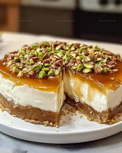 Honey Pistachio Baklava Cheesecake Recipe