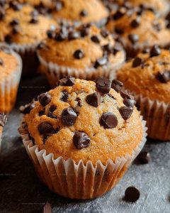 Chocolate Chip Peanut Butter Muffins Recipe