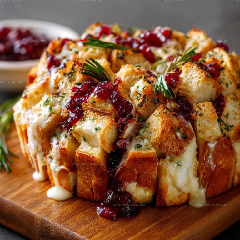 Pull Apart Sourdough Brie And Cranberry Bread Recipe