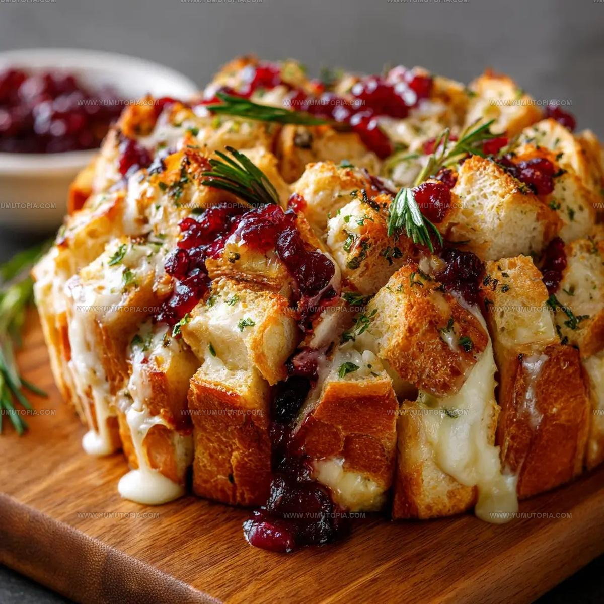 Pull Apart Sourdough Brie And Cranberry Bread Recipe