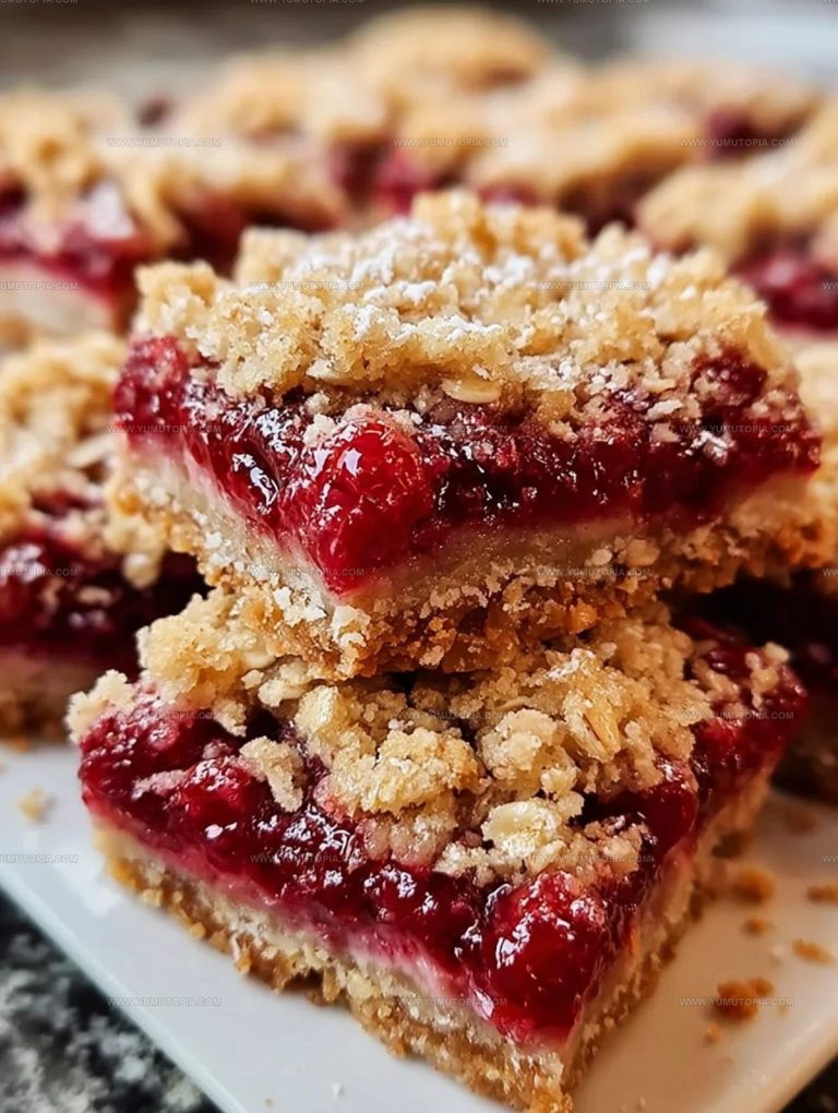 Raspberry Crumble Bars Recipe