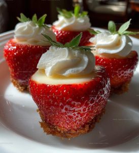 Cheesecake Deviled Strawberries Recipe