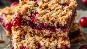 Cranberry Crumble Bars Recipe