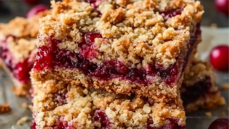 Cranberry Crumble Bars Recipe
