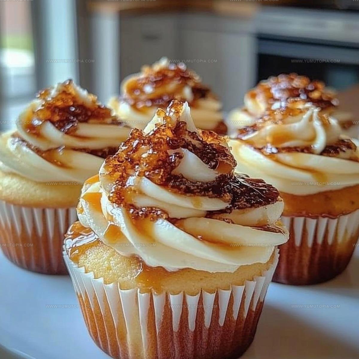 Classic Vanilla Bean Creme Brulee Cheesecake Cupcakes Recipe