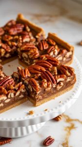 Maple-Sweetened Maple Pecan Pie Bars Recipe