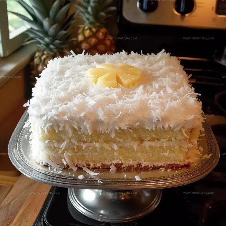 Pineapple Coconut Surprise Cake Recipe