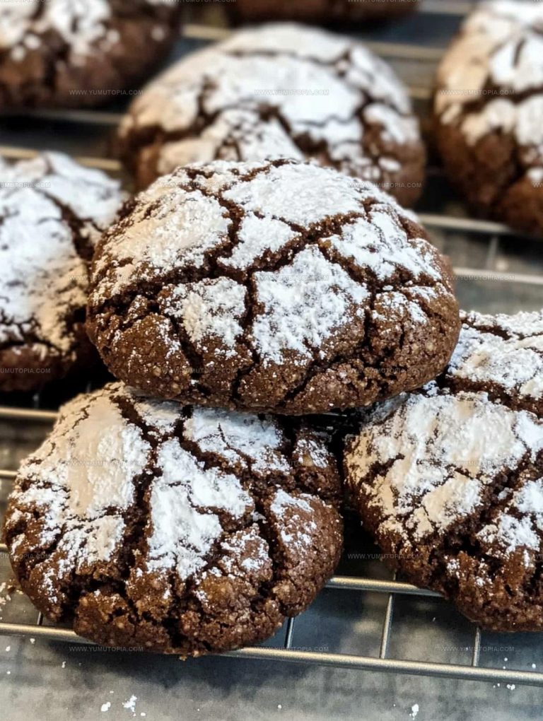 Crinkle Style Chocolate Crinkle Cookies Recipe