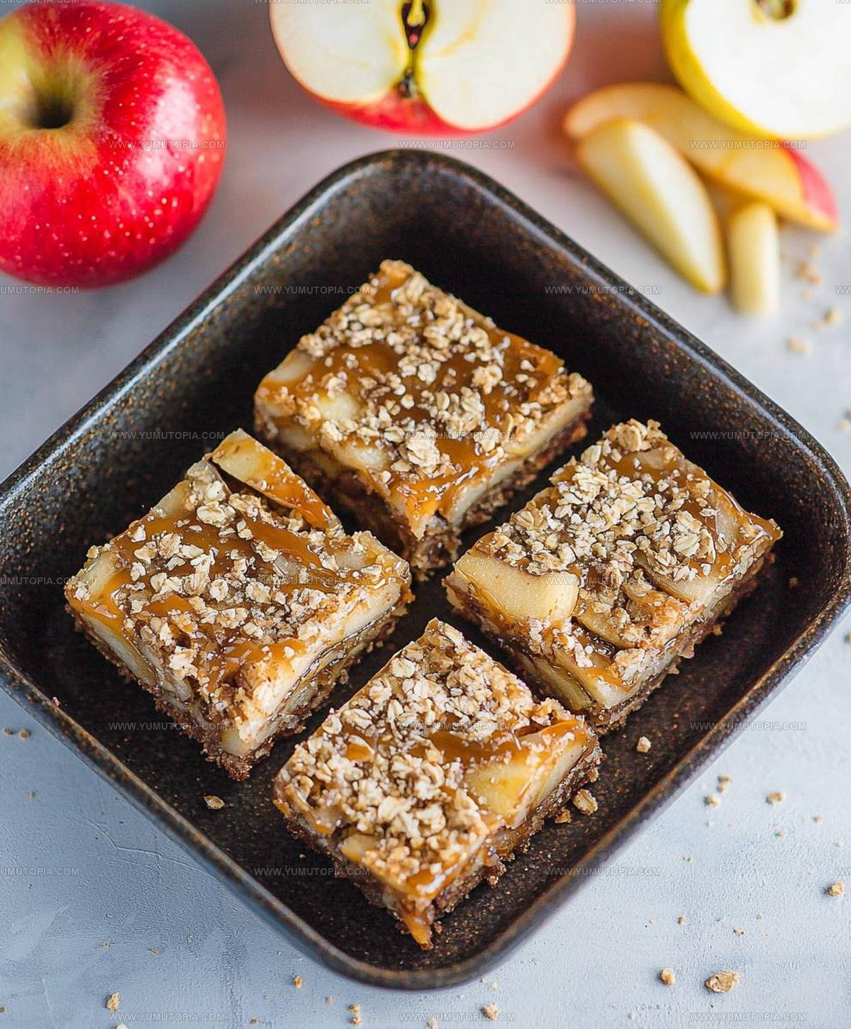 Caramel Apple Breakfast Bars Recipe