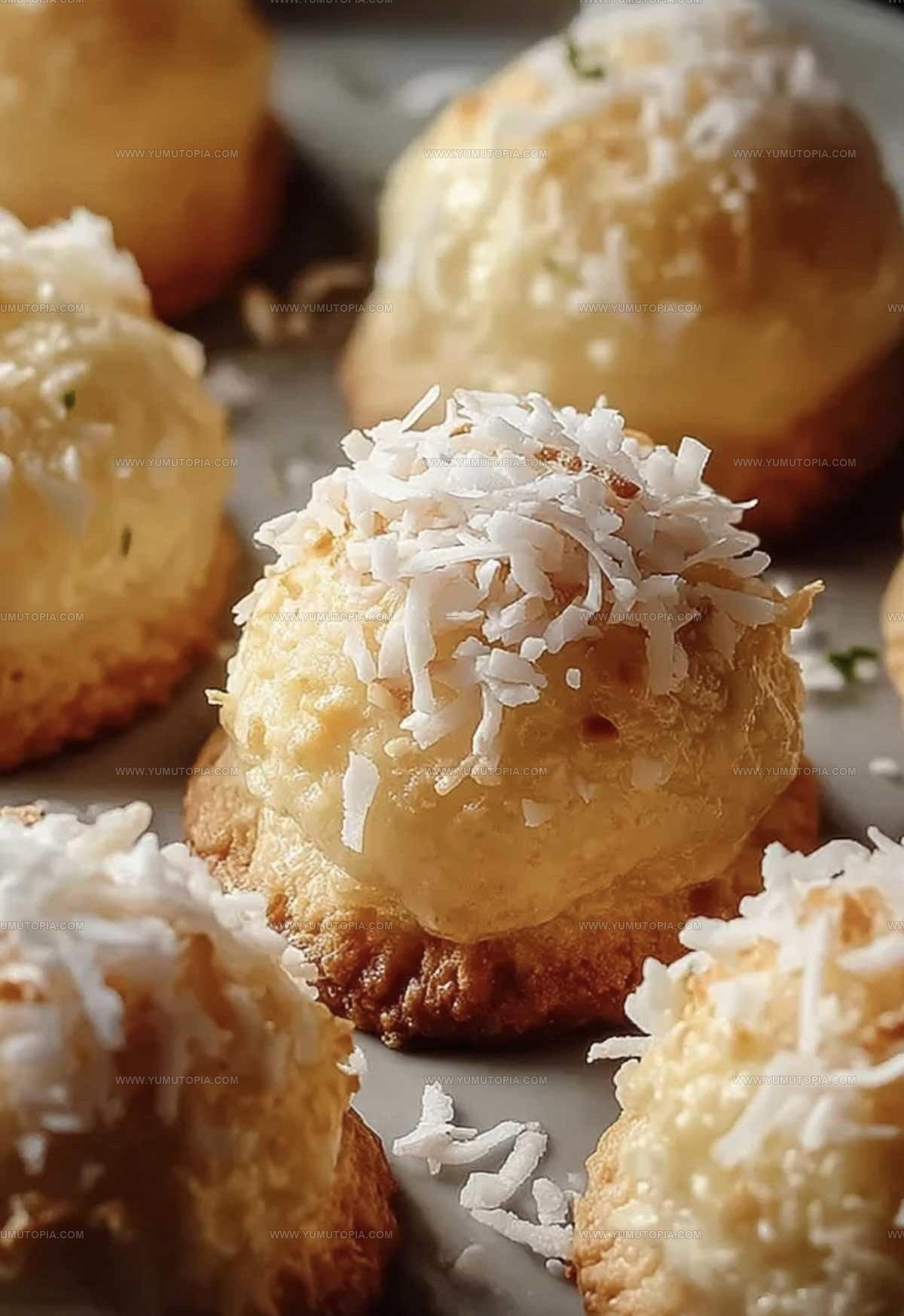 Soft Lemon Coconut Cheesecake Cookies Recipe