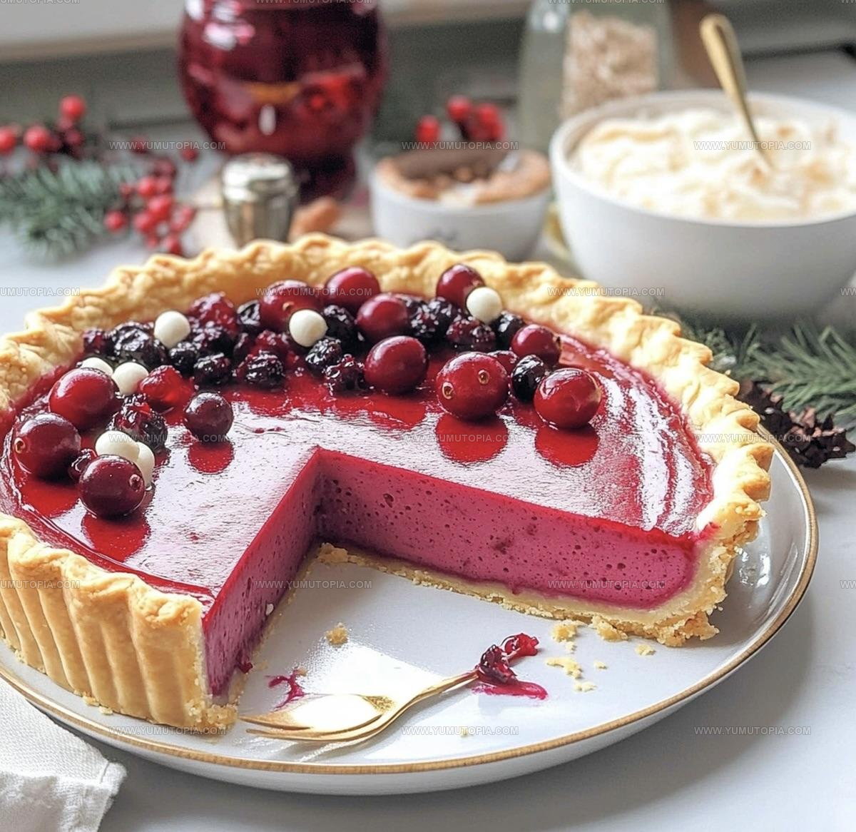 Luscious Cranberry Custard Pie Recipe