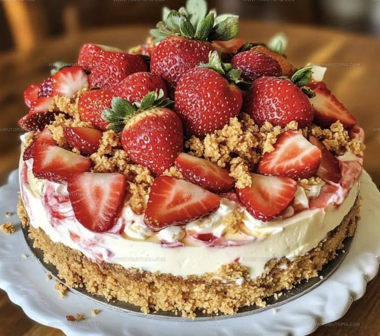 Berrylicious Strawberry Crunch Cheesecake Recipe