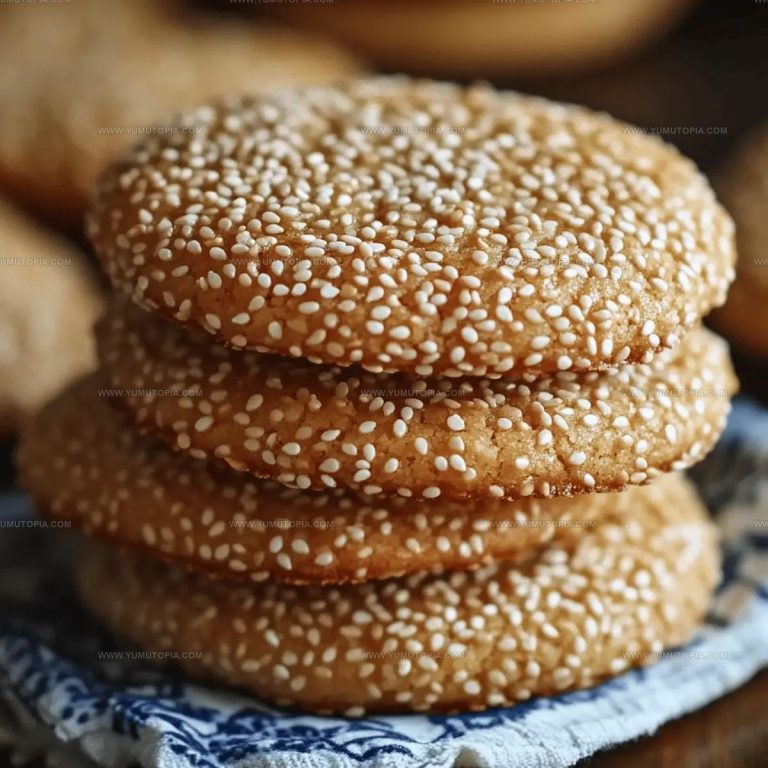 Chewy Sesame Honey Cookies Recipe
