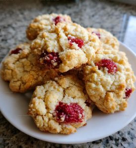 Berry-Loaded Raspberry Crumble Cookies Recipe
