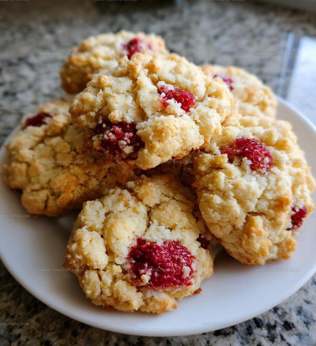 Berry-Loaded Raspberry Crumble Cookies Recipe
