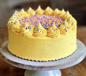 Yellow Party Cake Recipe