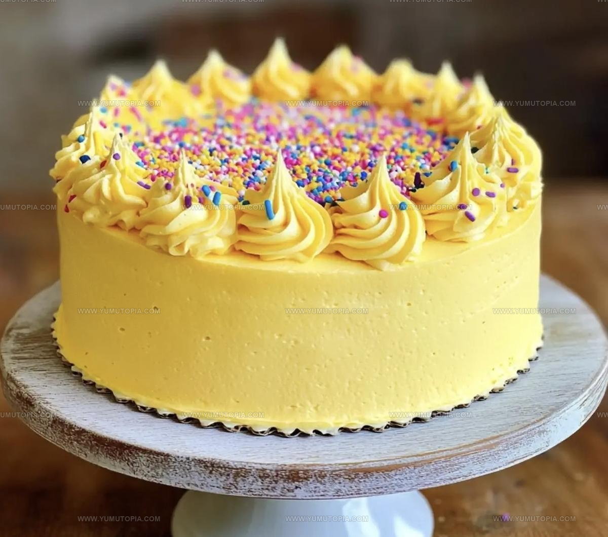 Yellow Party Cake Recipe