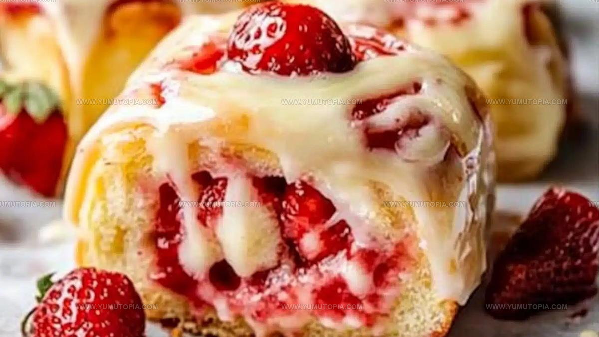 Filled Strawberry Cheesecake Sweet Rolls Recipe