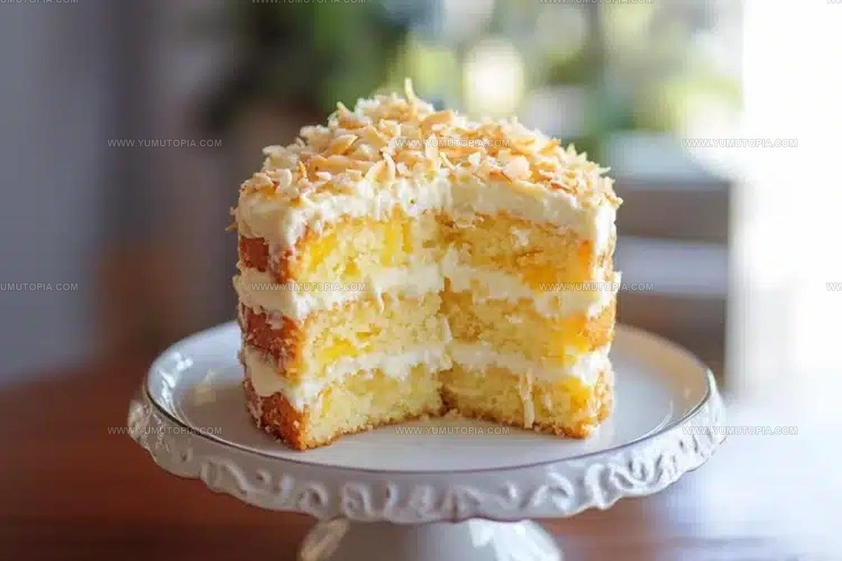 Tropical Pineapple Coconut Cake Recipe