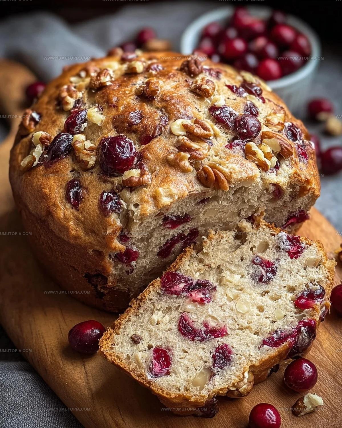 Rustic Cranberry Walnut Bread Recipe