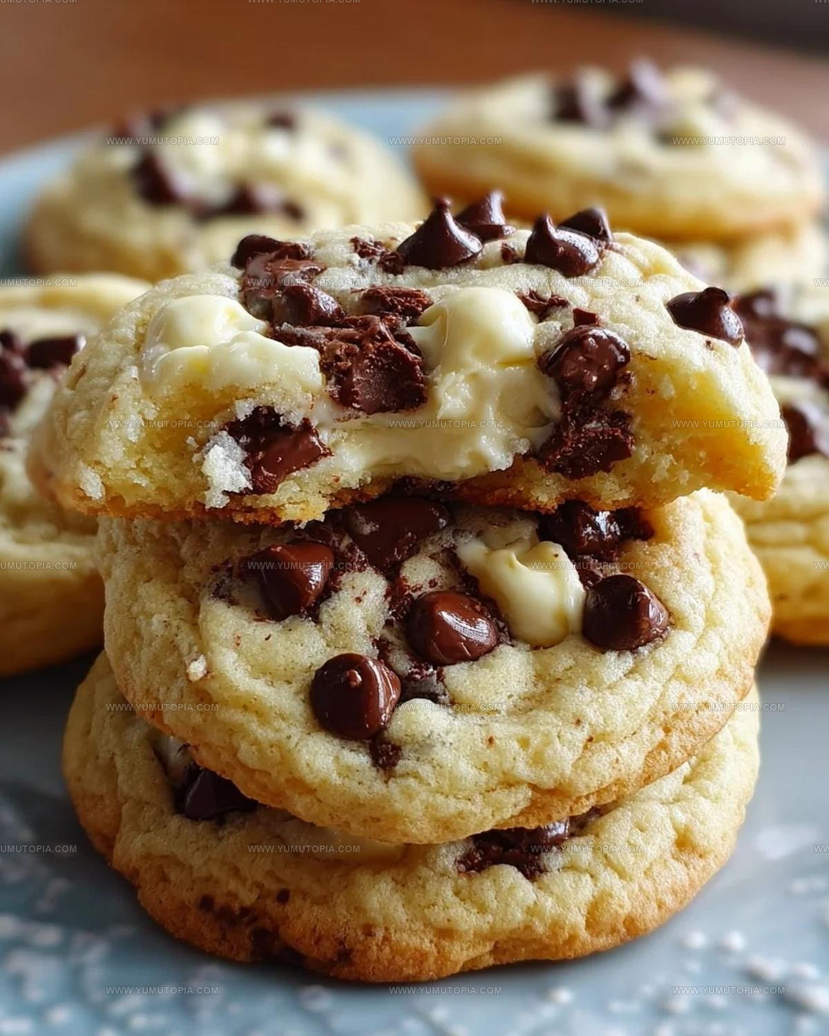 Cream Cheese Filled Chocolate Chip Cheesecake Cookies Recipe