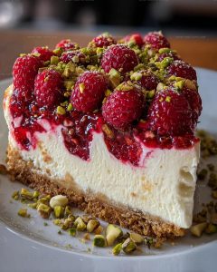 Raspberry Pistachio Cheesecake Recipe