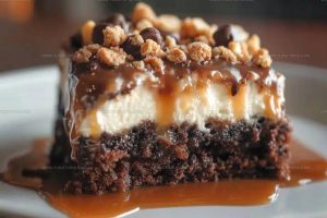 Chocolate Caramel Toffee Crunch Cake Recipe