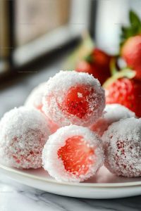 Strawberry Snowball Cookies Recipe