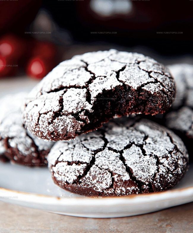 Step by Step Method for Chocolate Crinkle Cookies