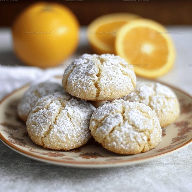 What Makes Perfect Sweet Orange Juice Crinkle Cookies So Cheerful