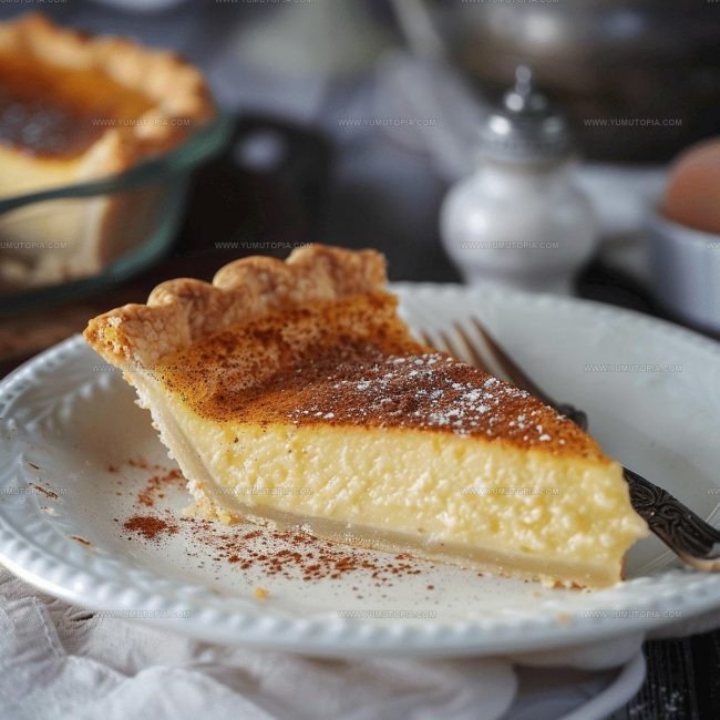 Preparation Notes for Old Fashioned Custard Pie