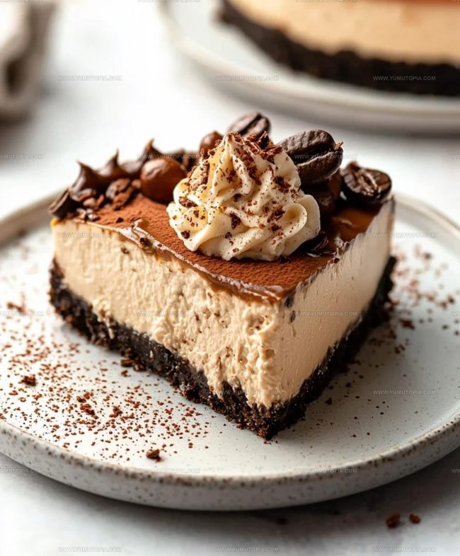 Step by Step Instructions for Creamy Coffee Cheesecake Dessert