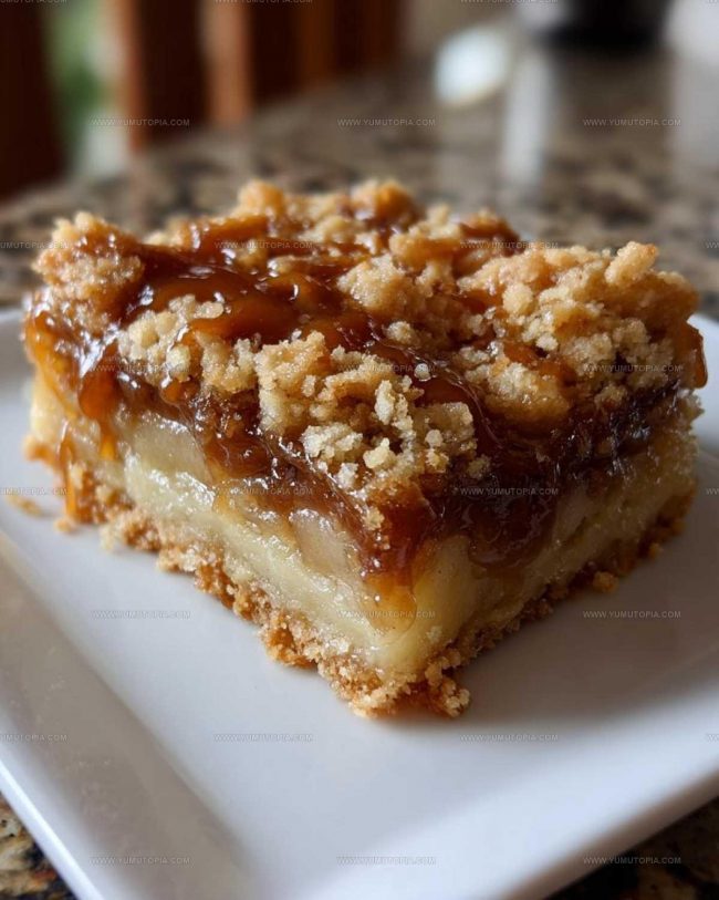 What Makes These Salted Caramel Apple Crumble Bars So Addictive