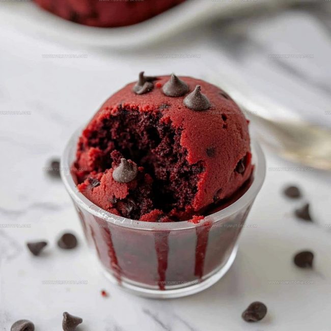 Edible Red Velvet Cookie Dough Preparation Method