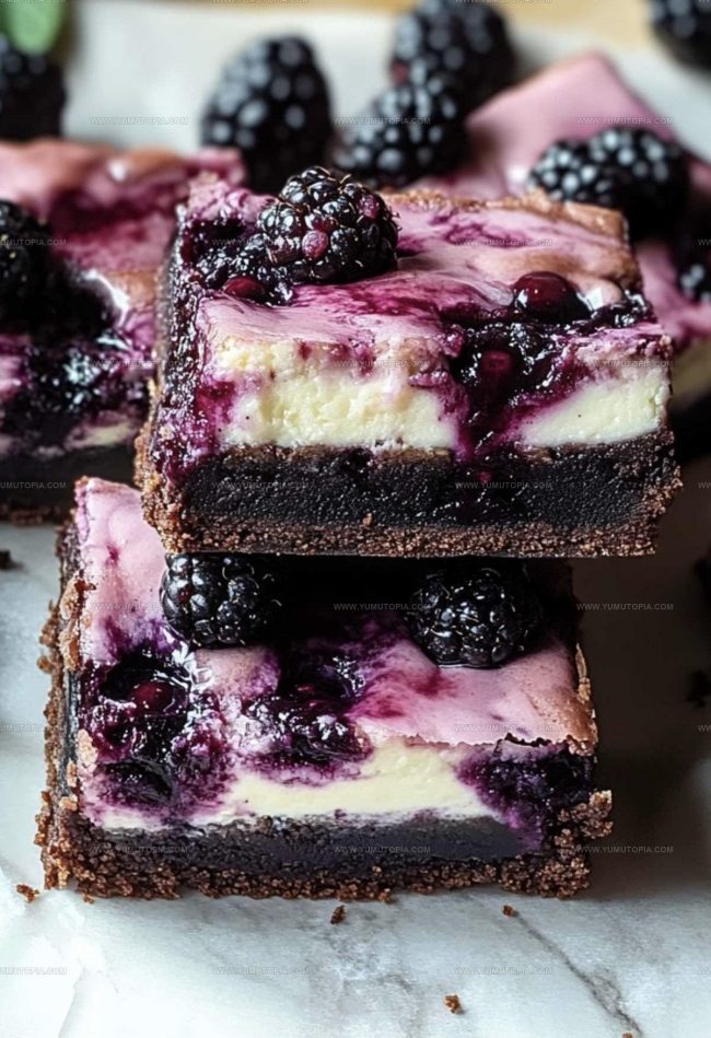 How to Make Blackberry Cheesecake Brownies