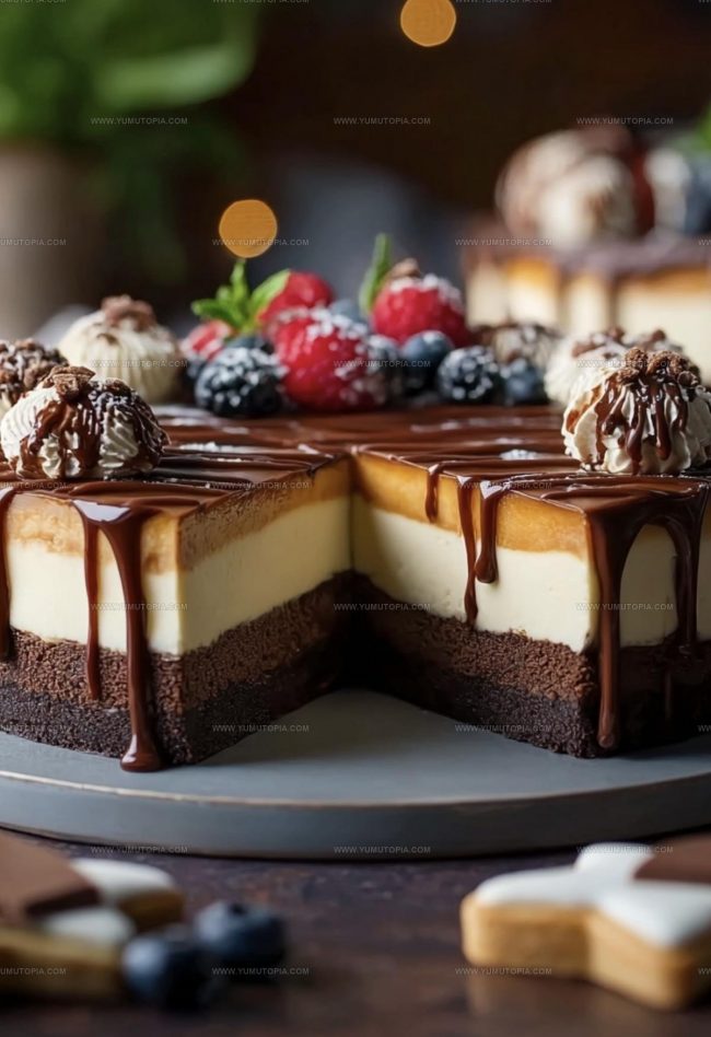 Brownie Cheesecake Cooking Steps